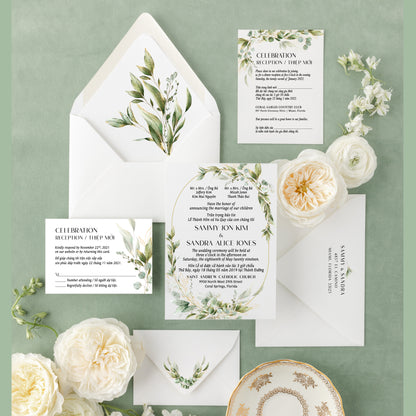 ADELE | Bilingual Vietnamese Wedding Invitation Suites