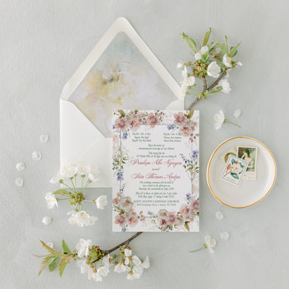 ANGELINE | Bilingual Vietnamese Wedding Invitation Suites