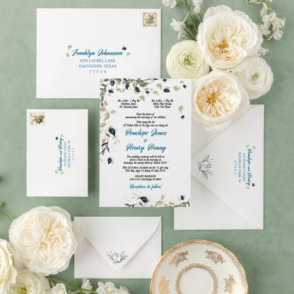 CASSEY | Bilingual Vietnamese Wedding Invitation Suites