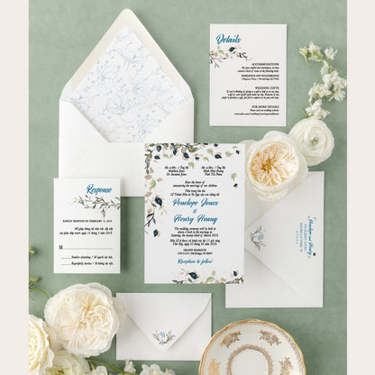 CASSEY | Bilingual Vietnamese Wedding Invitation Suites