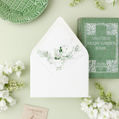 CELESTINE | Foliage Envelope Liner (D1)