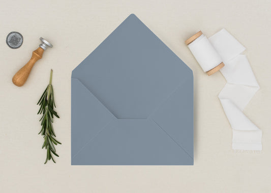 Dusty Blue Envelopes