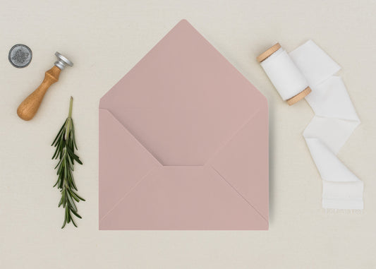 Dusty Rose Envelopes