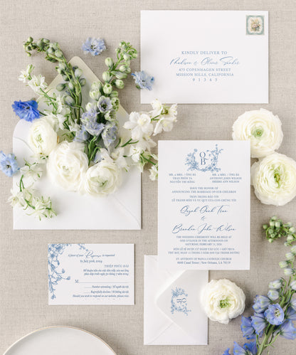 GISELE | Bilingual Vietnamese Wedding Invitation Suites