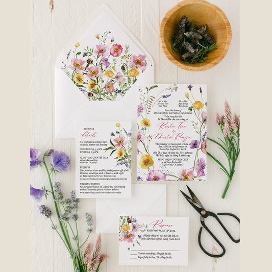 GWYNETH | Bilingual Vietnamese Wedding Invitation Suites