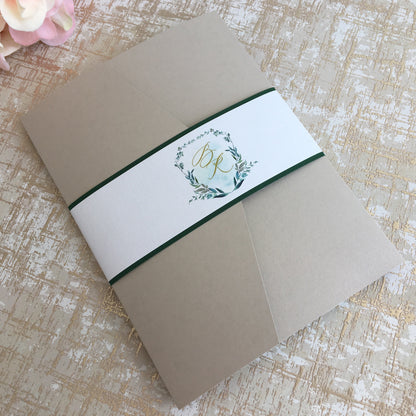 TEAGAN | Bilingual Vietnamese Tri-Fold Pocket Wedding Invitation Suites