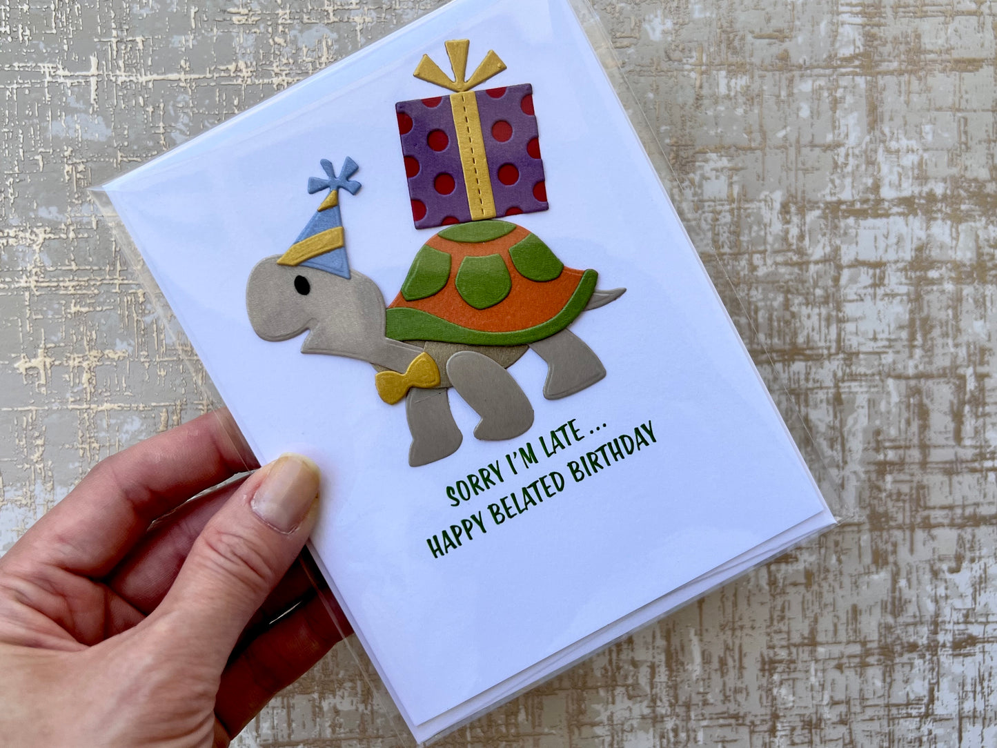 Belated Turtle Birthday Card