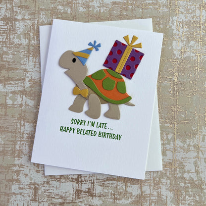 Belated Turtle Birthday Card