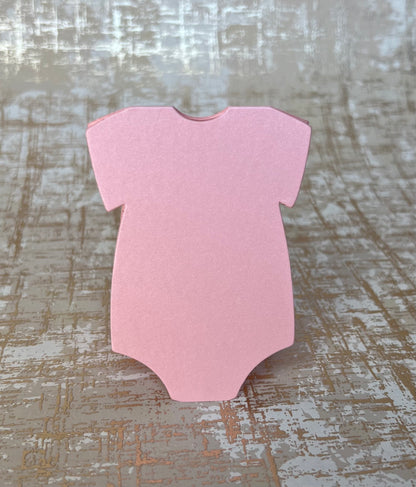 Onesie Shape Tent Escort/Place Cards