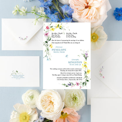 ALANA | Bilingual Vietnamese Wedding Invitation Suites