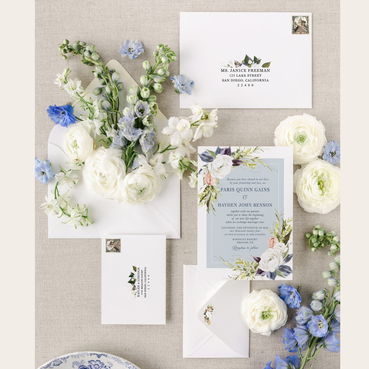 CARMELA | Bilingual Vietnamese Wedding Invitation Suites