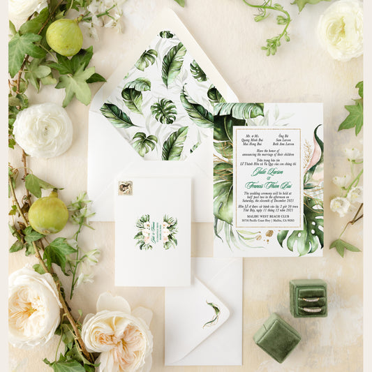 CICELY | Bilingual Vietnamese Wedding Invitation Suites