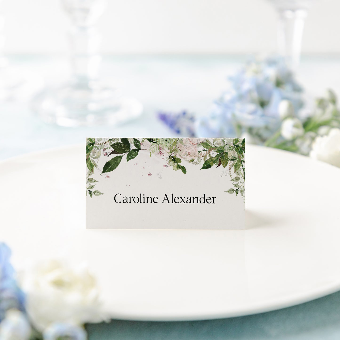 NICOLE | Lush Greenery, Foilage Escort/Place Cards