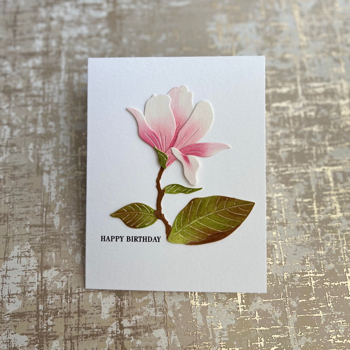 Magnolia Birthday Card