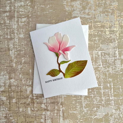 Magnolia Birthday Card