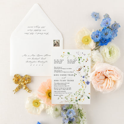 MEADOW | Bilingual Vietnamese Wedding Invitation Suites