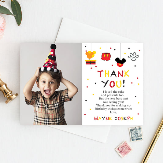 MICKEY MOUSE Thank You Cards