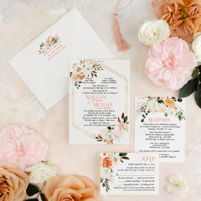 PAISLEE | Bilingual Vietnamese Wedding Invitation Suites