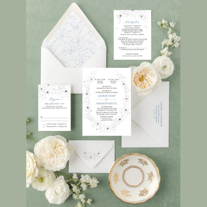 PENELOPE | Bilingual Vietnamese Wedding Invitation Suites