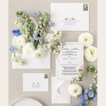 RACHEL | Bilingual Vietnamese Wedding Invitation Suites