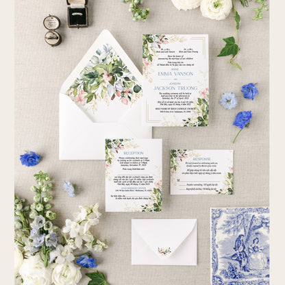 RACHEL | Bilingual Vietnamese Wedding Invitation Suites