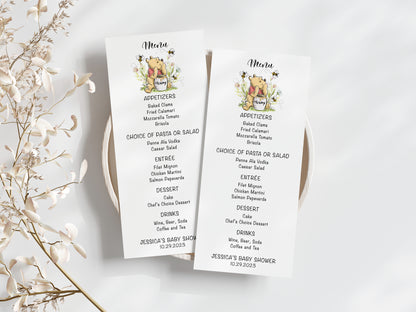 Winnie the Pooh Menu