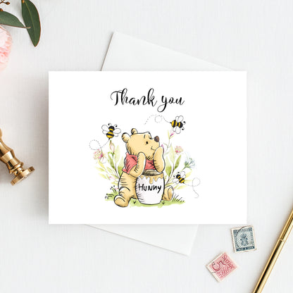 WINNIE the POOH Thank You Cards