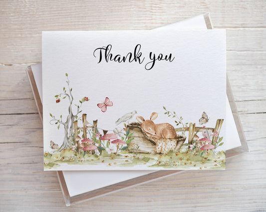 Woodland/Bambi Thank You Cards (Copy)