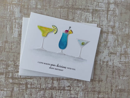 Drinks Birthday Card