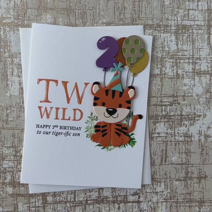 Baby Tiger Birthday Card