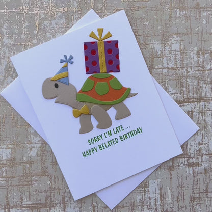 Belated Turtle Birthday Card