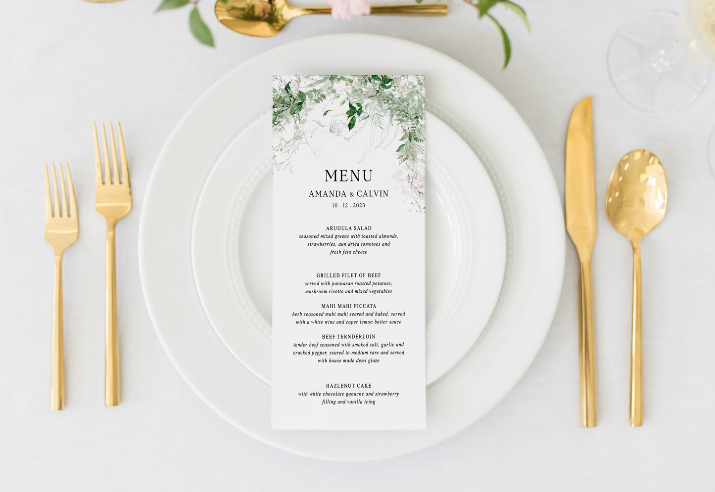 CELESTINE | Menus