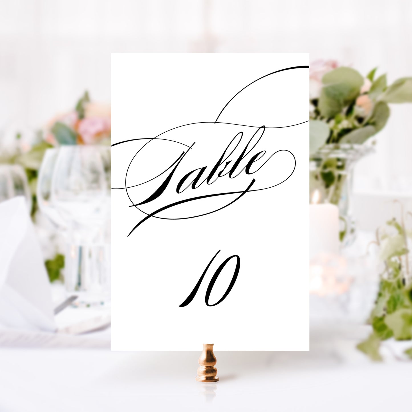 Giselle Minimal Table Number