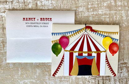 Circus Birthday Invitation