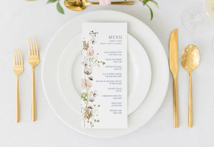 MEADOW | Wild Florals Menus