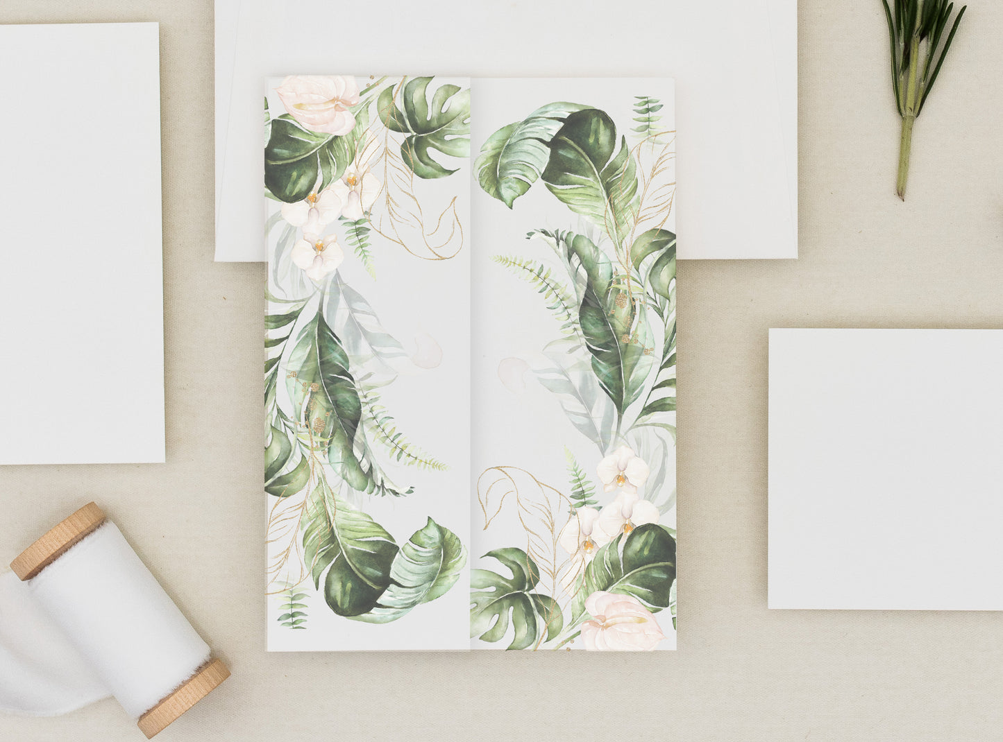 CICELY | Tropical Print Vellum Wraps