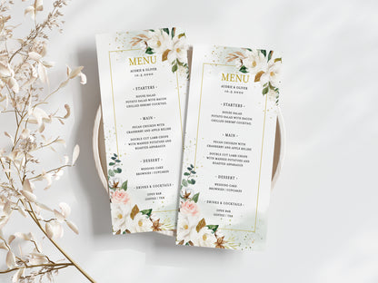 MONICA | Magnolia Florals Menus