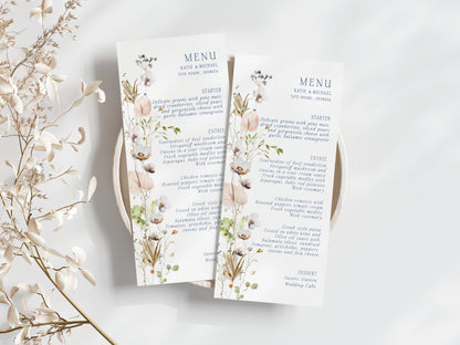 MEADOW | Wild Florals Menus